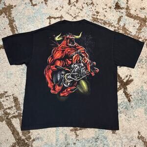 West Coast Choppers Devil Shirt Size 2XL Biker Y2K Jesse James